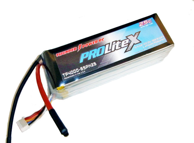 TP 22.2V4000mAh ProLite X 25C リポ (TP4000-6SPX25)