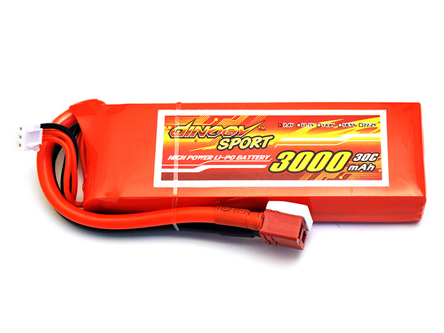DINOGY ダイノジー リポバッテリー7.4V3000mAh 30C