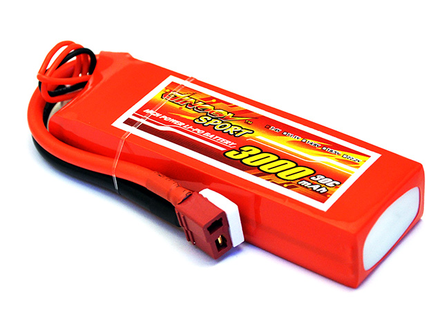 DINOGY ダイノジー リポバッテリー7.4V3000mAh 30C