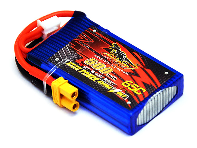 DINOGY ダイノジー リポバッテリー 7.4V500mAh 65C XT30 (LC-2S500H) ミニFPVレーサーに最適