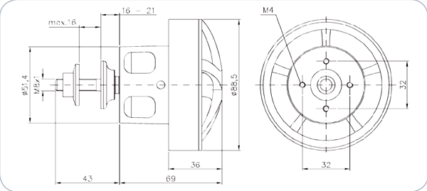 HACKER Q80-13S F3A 20 Pole
