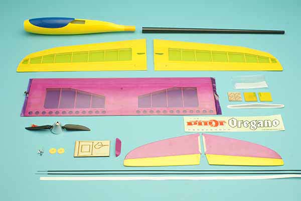 PILOT 小型モーターグライダー　オレガノ2 黄色 ベーシック　ARF 11241　（1.45m)