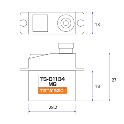 TAHMAZO デジタルメタルギヤミニサーボ TS-D1134MG