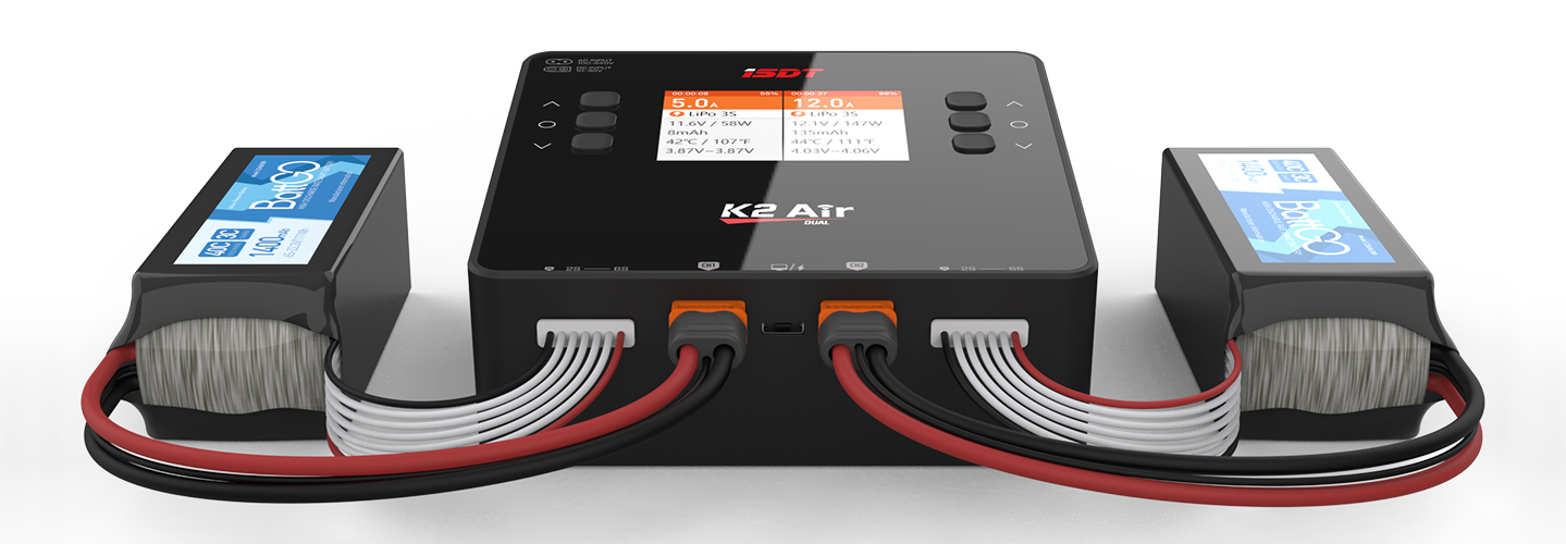 G-FORCE ISDT K2 Air AC200W/DC500Wx2充放電器（2系統）K2 Air