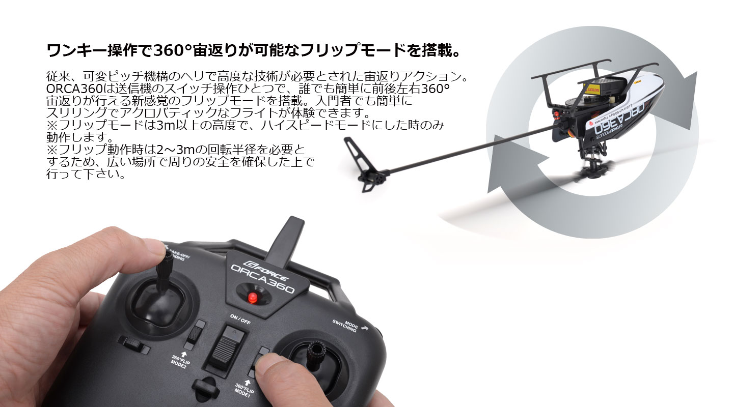 G-FORCE 2.4GHz 4chヘリコプター ORCA360 オルカ360 RTFセット