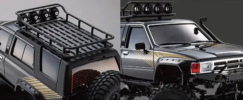 京商 ミニッツ4×4 レディセット トヨタ 4ランナー (ハイラックスサーフ) アクセサリーパーツ付 ブラック 32532BK