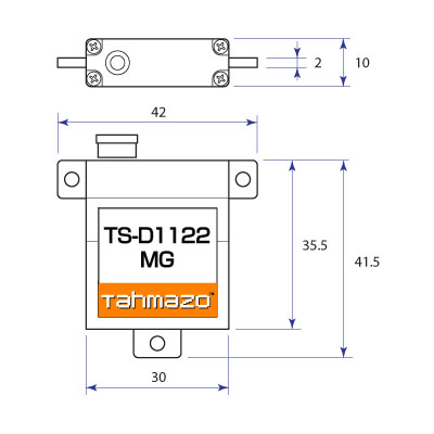 TAHMAZO ウイングサーボ TS-D1122MG（48923)【メール便可】OK模型