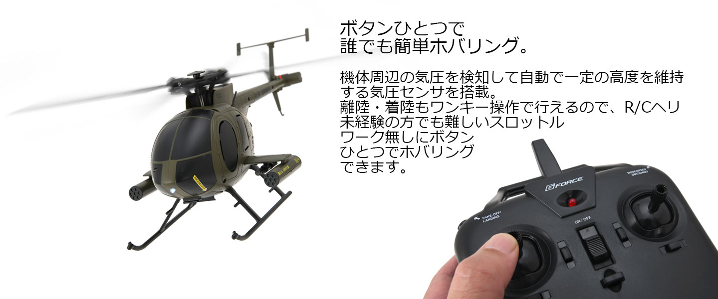 ジーフォース 2.4GHz 4chヘリコプター MD500 INCR RTFセット 1