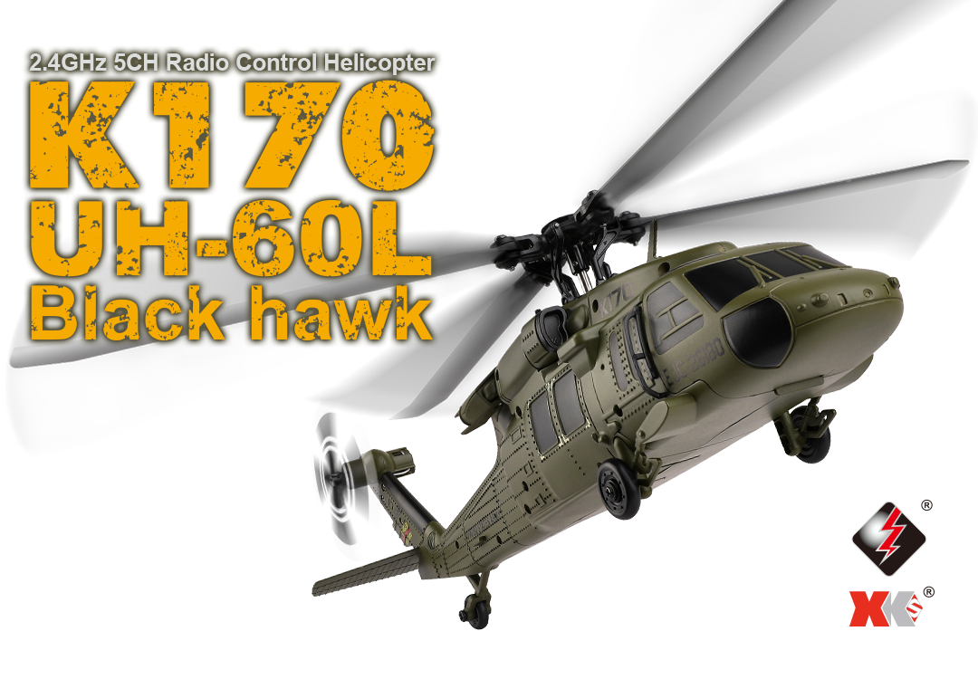 ハイテック 2.4GHz 5CH ヘリコプター K170 UH-60L ブラックホーク  RTFキット HITEC