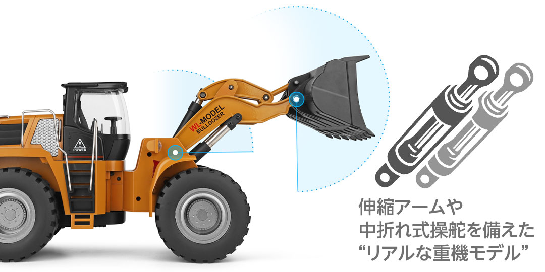 ハイテック 1/14 スケール WLモデル［ ホイールローダ ］ブルドーザー HITEC