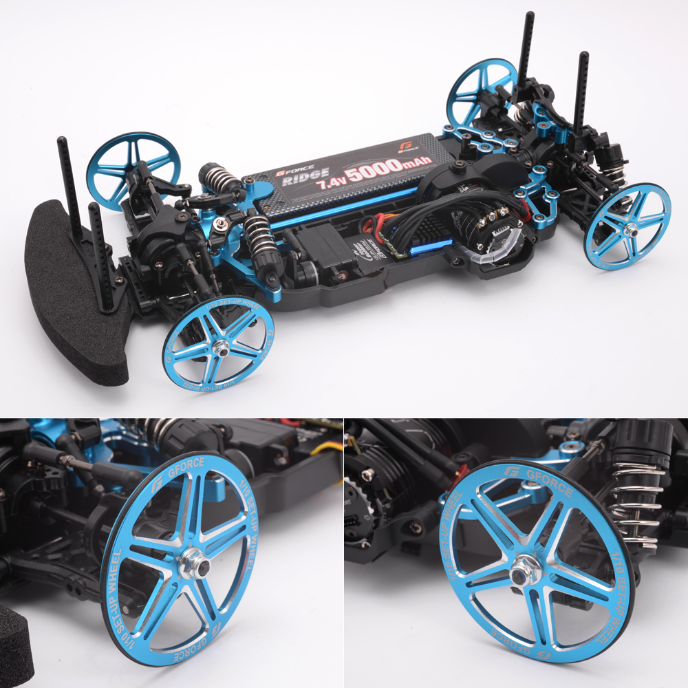 ジーフォース 1/10 SET-UP WHEEL (Black) G0092【メール便可】G