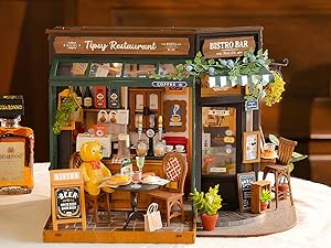 ROBOTIME DIYミニチュアハウスキット  ティプシーレストラン DG167 Rolife