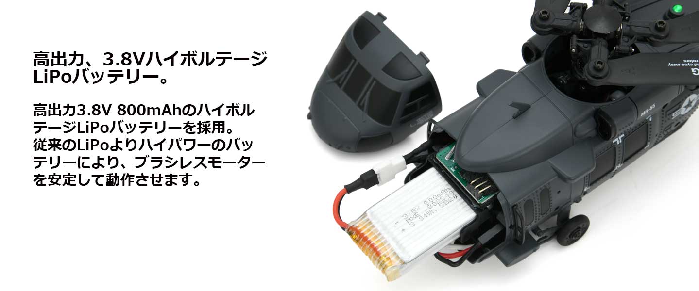 ジーフォース 2.4GHz 4chヘリコプター MH-60 INCR RTFセット 1/48 G-FORCE GB500