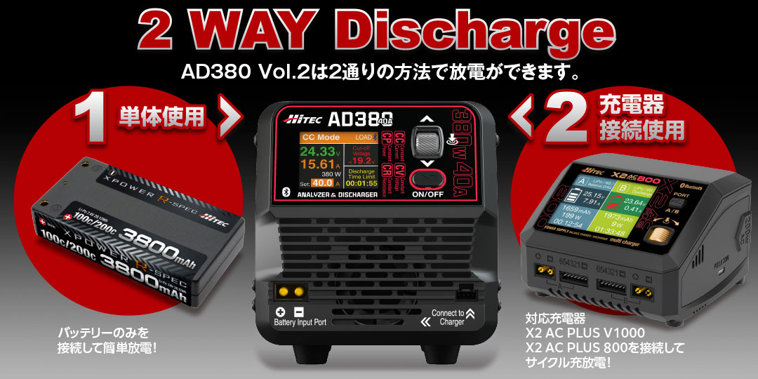 ハイテック アナライザ ＆ 放電器 AD380 Vol.2  (HITEC ANALYZER & DISCHARGER AD380 Vol.2) 44359-V2