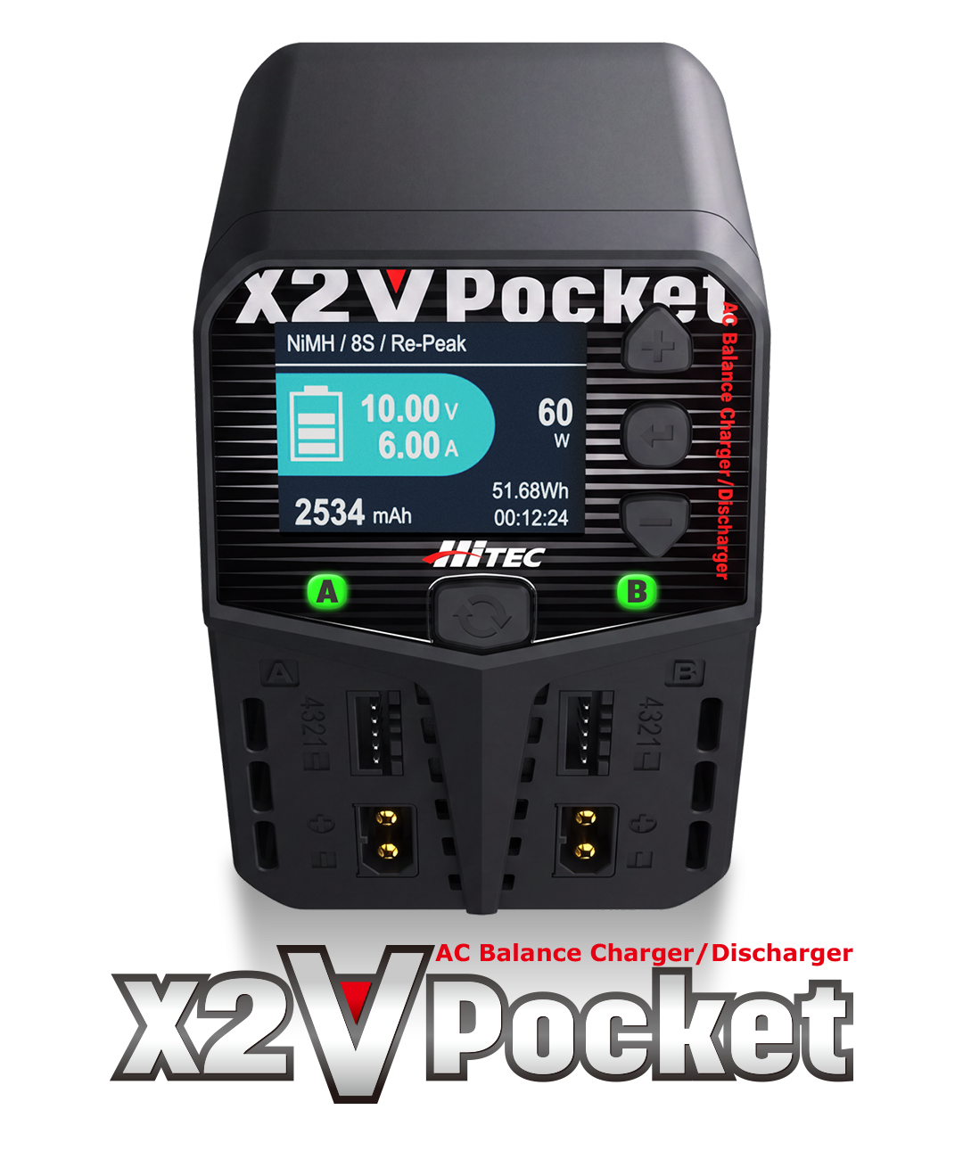 ハイテック ACバランス充・ST放電器 X2 V ポケット (HITEC X2 V Pocket) 44374