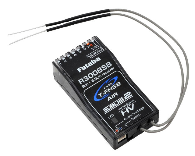 FUTABA R3008SB-2.4G T-FHSS AIR 10ch 受信機(18MZ/SZ,16SZ,12K,10J