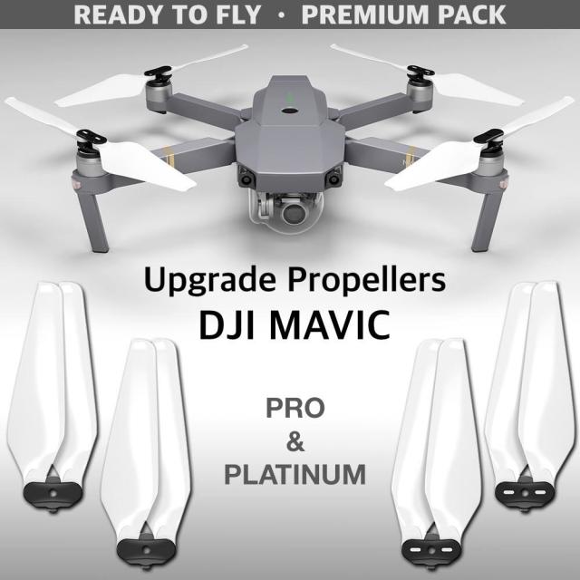 MA DJI Mavic Pro & Pro Platinum用アップグレード・プロペラ  MR-MC　8.3x4.4  (白）4本セット