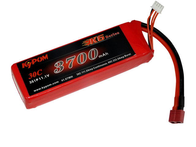 キーポン KYPOM リポバッテリー K6 11.1V3700mAh 30C