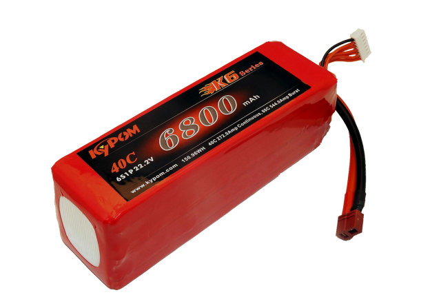 K6 22.2V6800mAh 40C (KT6800/40-6S)