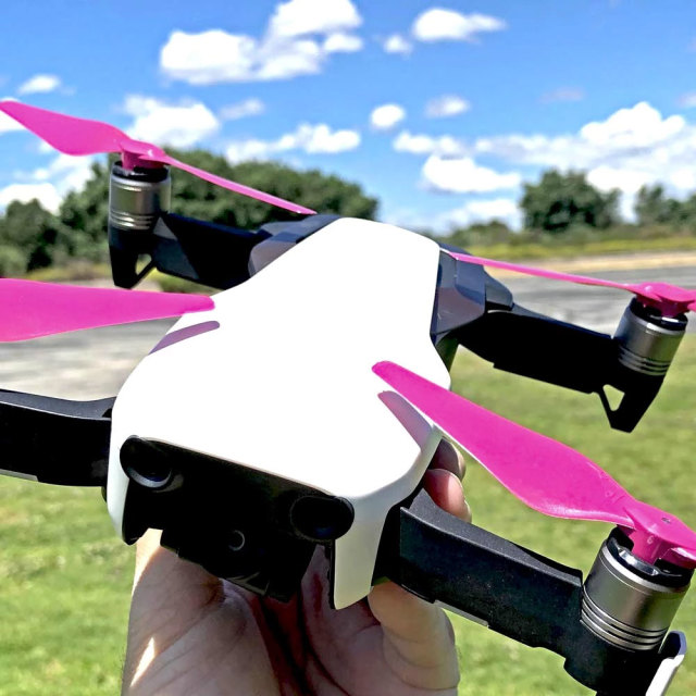 MA DJI Mavic Air用 STEALTHアップグレード・プロペラ 5.3x3.3 (マゼンダ)4本セット