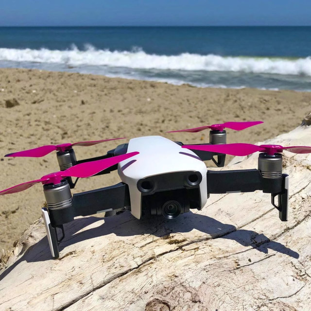 MA DJI Mavic Air用 STEALTHアップグレード・プロペラ 5.3x3.3 (マゼンダ)4本セット