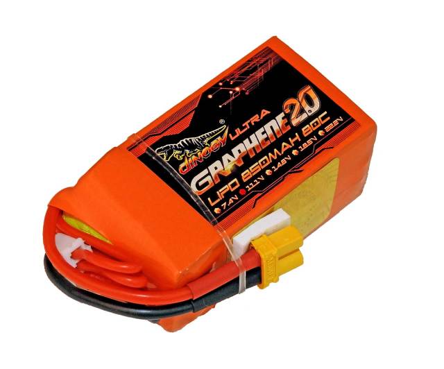 DINOGY ダイノジー ULTRA Graphene 2.0 リポバッテリー 11.1V850mAh 80C (LC-3S850XTU)FPVレーサーに最適