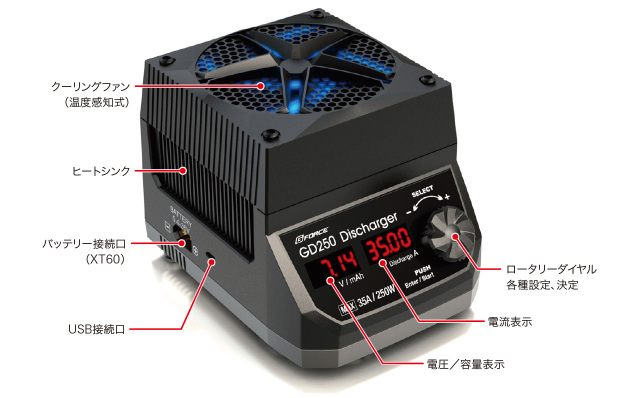 G-FORCE 250W/35A 放電器 GD250 Discharger G0317