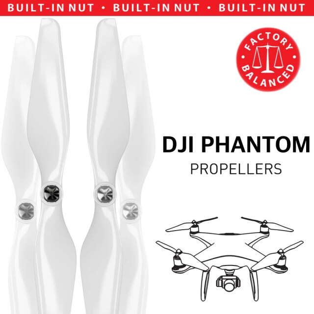 MAS DJI Phantom 1-3用アップグレードプロペラ C (白） 9.4x5 4本セット