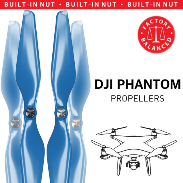 MAS DJI Phantom 1-3用アップグレードプロペラ C (青） 9.4x5 4本セット