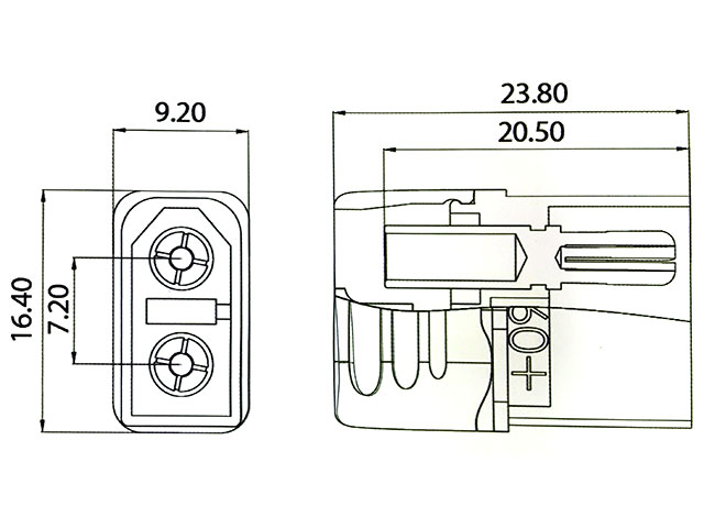 AMASS ハウジングキャップ付き純正XT60Hコネクターオスメス1セット 