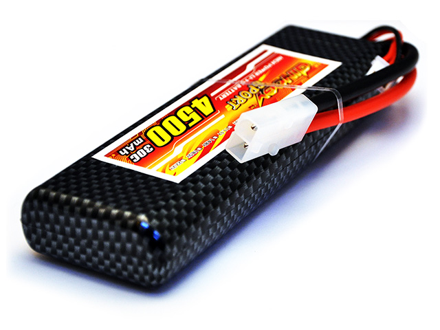 DINOGY ダイノジー　リポバッテリー 7.4V4500mAh 30C タミヤコネクタ(DS-2S4500DHR)